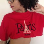 Vtg 90's PARIS red c